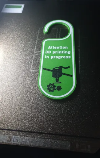 attention 3d printing in progress