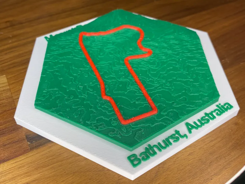 Mount Panorama Bathurst Mini Track Topographic Map