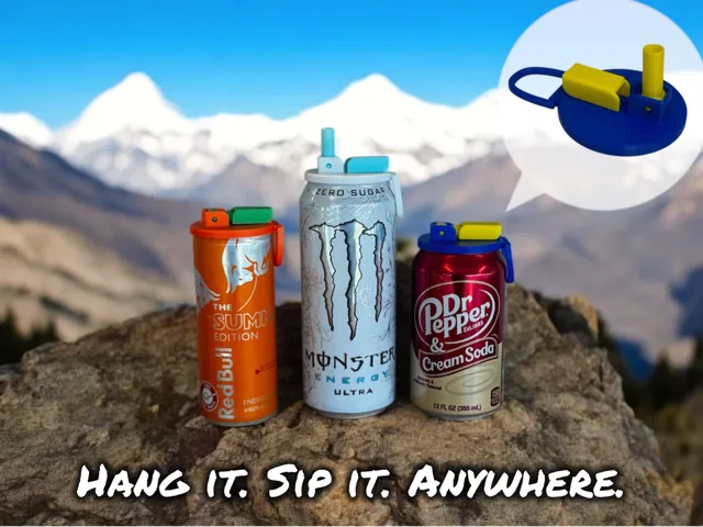 HangSip – Can Lid with a Straw Holder