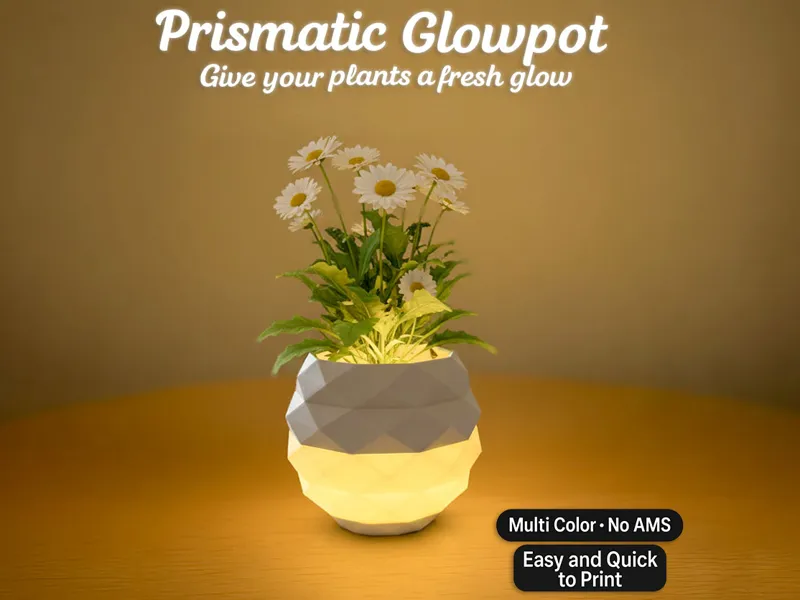 Primsatic GlowPot – LED Planter Lamp