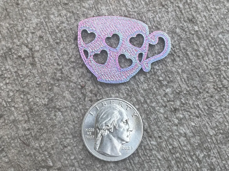 Alice in Wonderland Mad Hatter Heart Teacup