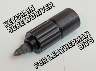 Compact Keychain Screwdriver for Leatherman Bits