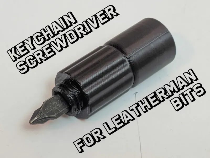 Compact Keychain Screwdriver for Leatherman Bits