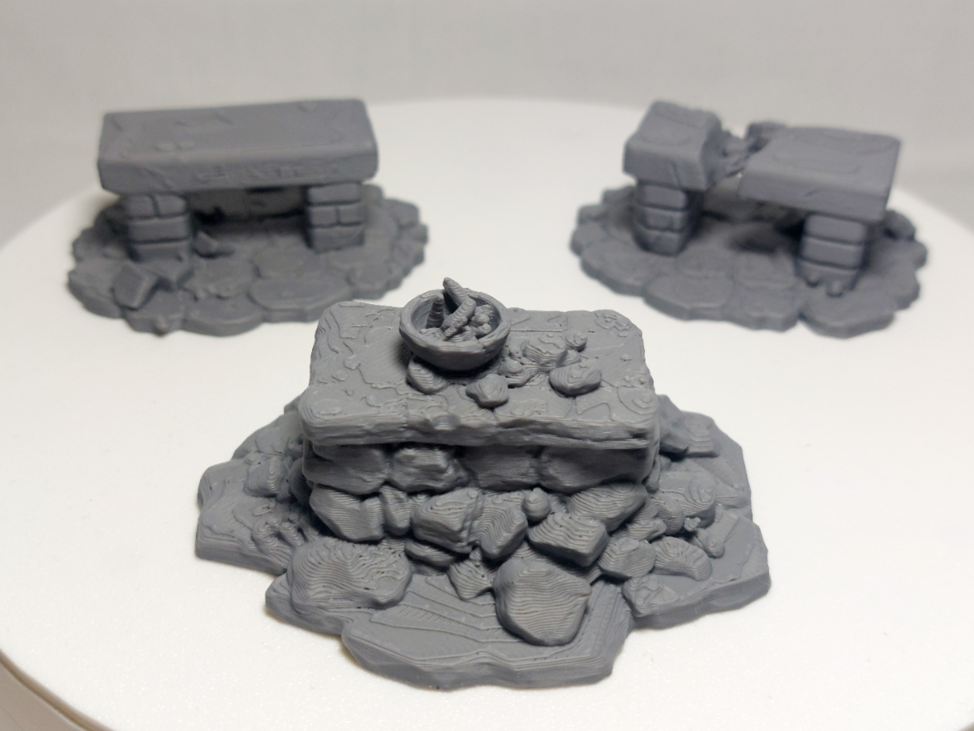 Stone Ritual Altars – Fantasy Ruins Scenery