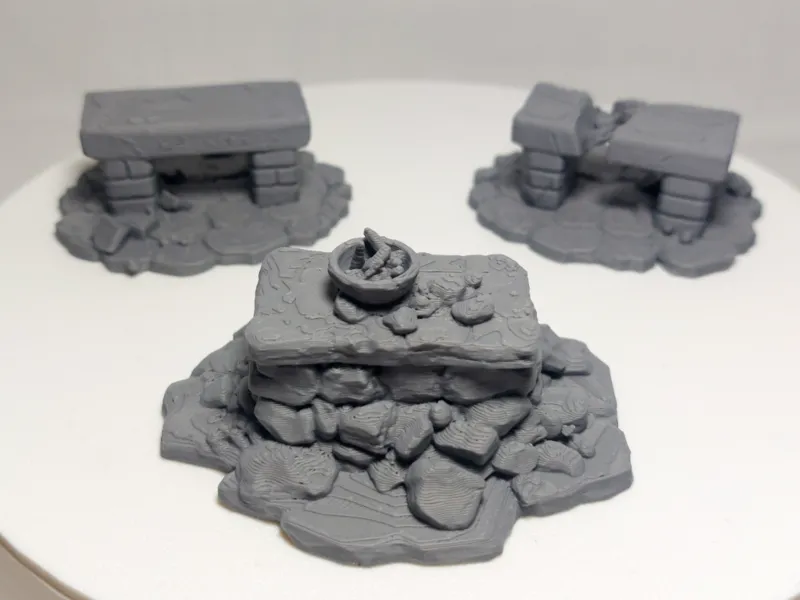 Stone Ritual Altars – Fantasy Ruins Scenery