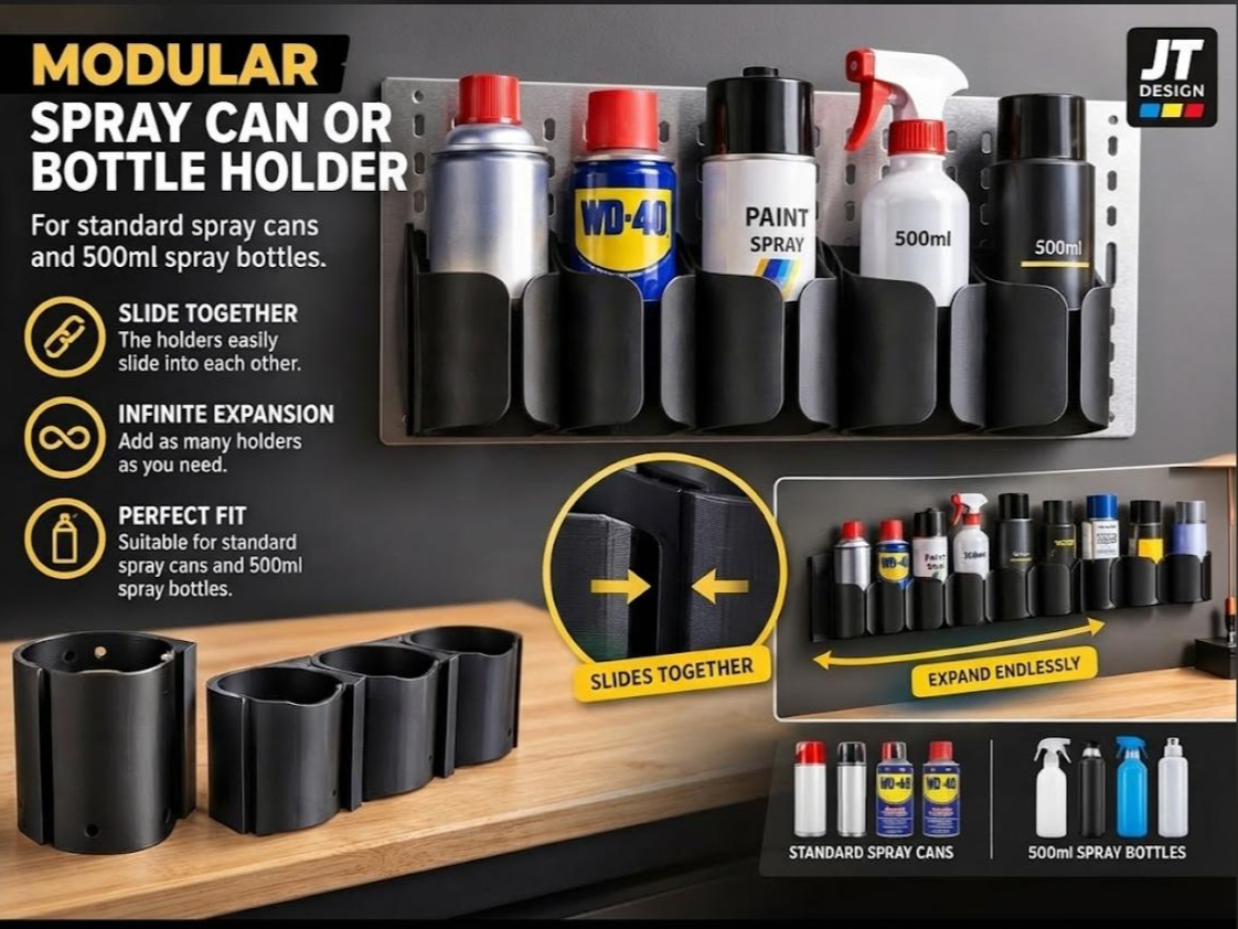 MODULAR SPRAY CAN OR BOTTLE HOLDER - 1