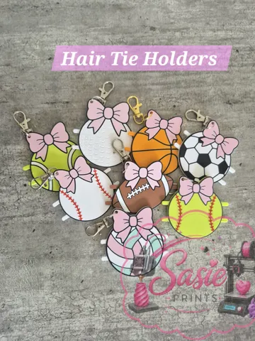 Accesorio para sujetar ligas de cabello: Sports Hair Tie Holder Keychain — vista de referencia 3