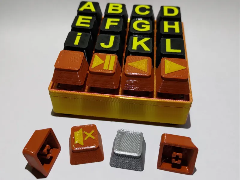 Flat Keycap (fit dust proof switches) A-L & clean