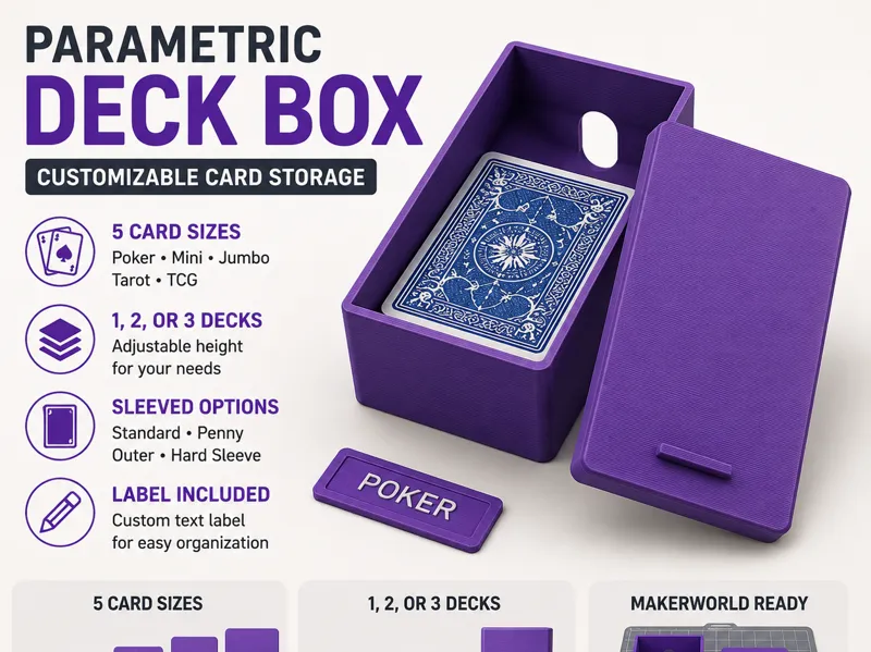 Parametric Card Deck Box