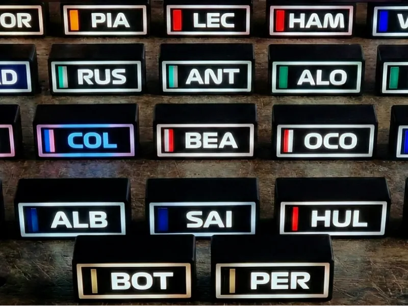 Carlos Sainz LED Leaderboard Lightbox