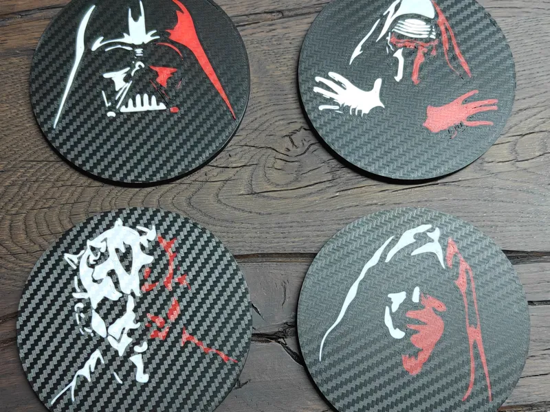 Dark Side Coasters of Star Wars
