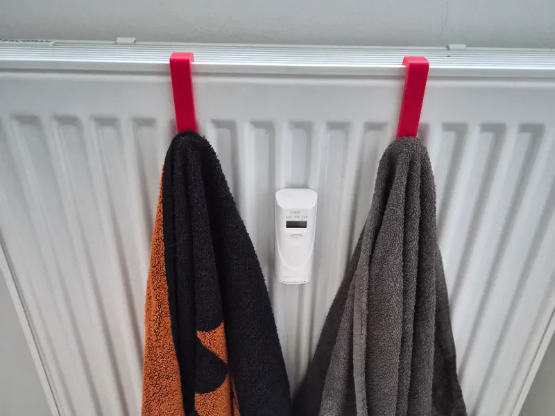 Handtuchhalter für die Heizung