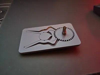 Print In Place Ratchet Screwdriver Card