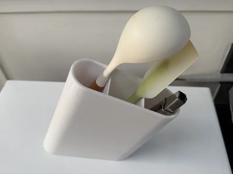 Leaning Cooking tools holder