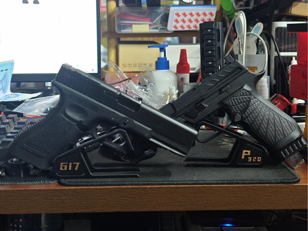 电手手枪模型玩具支架