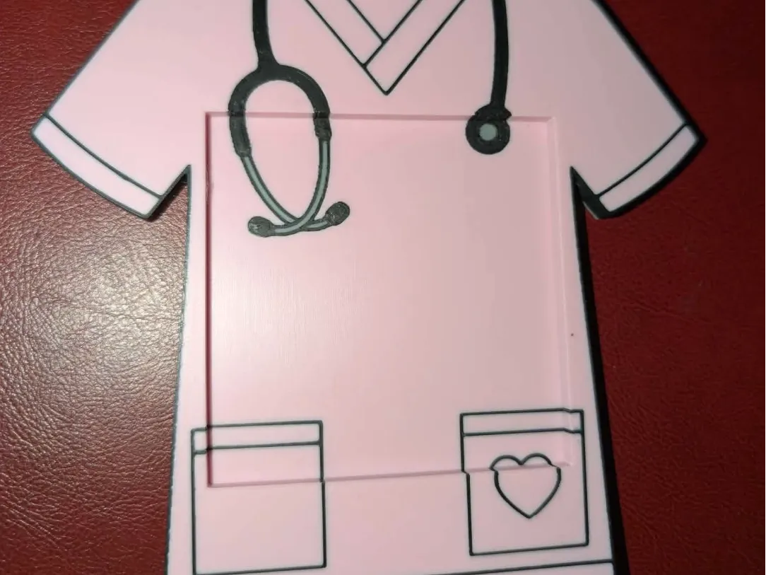 Scrubs Top Sticky Note Holder - Free 3D Print Model - MakerWorld
