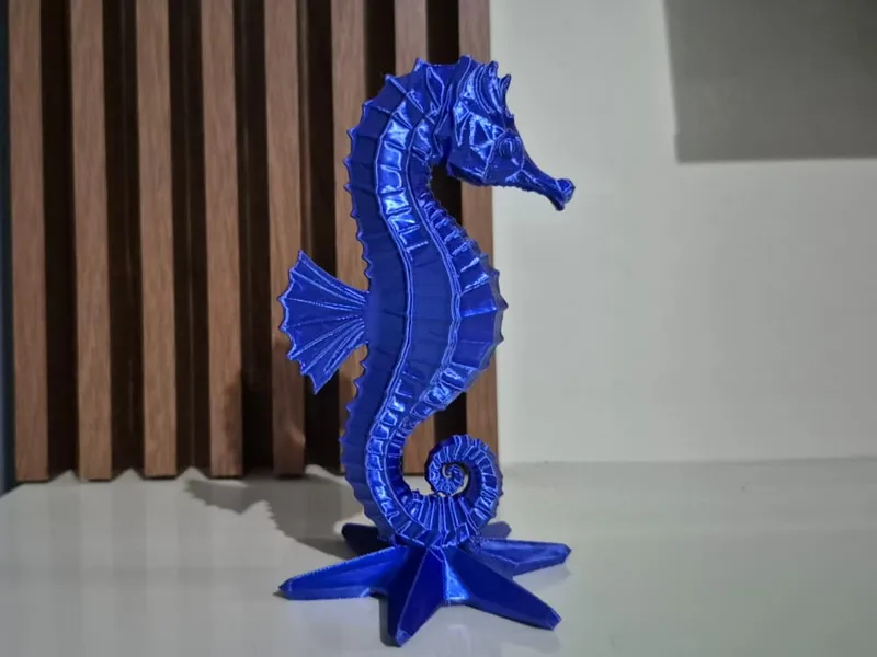 Cavalo marinho de Polígonos 