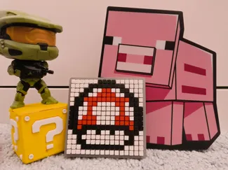 Cute Mario Mushroom pixelart