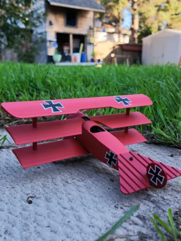 Accesorio para filamento: Red Baron's Fokker Dr.I. Triplane — vista de referencia 2