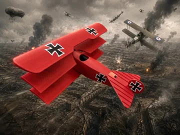 Accesorio para filamento: Red Baron's Fokker Dr.I. Triplane — vista de referencia 3