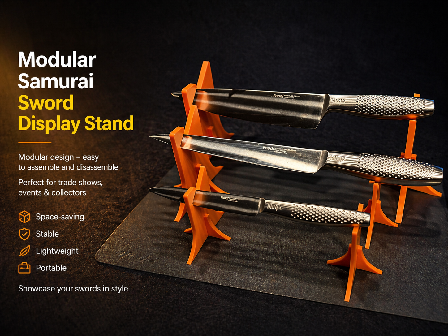 Modular Sword & Knife Display Stand Set
