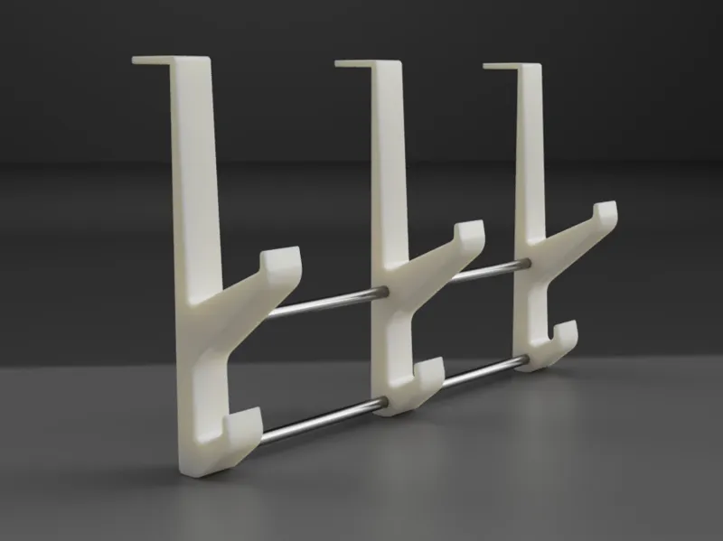 Door double hook hanger set