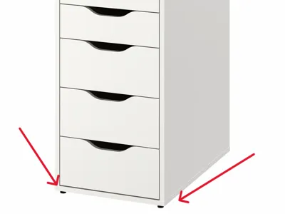 Ikea Alex leg spacer stand