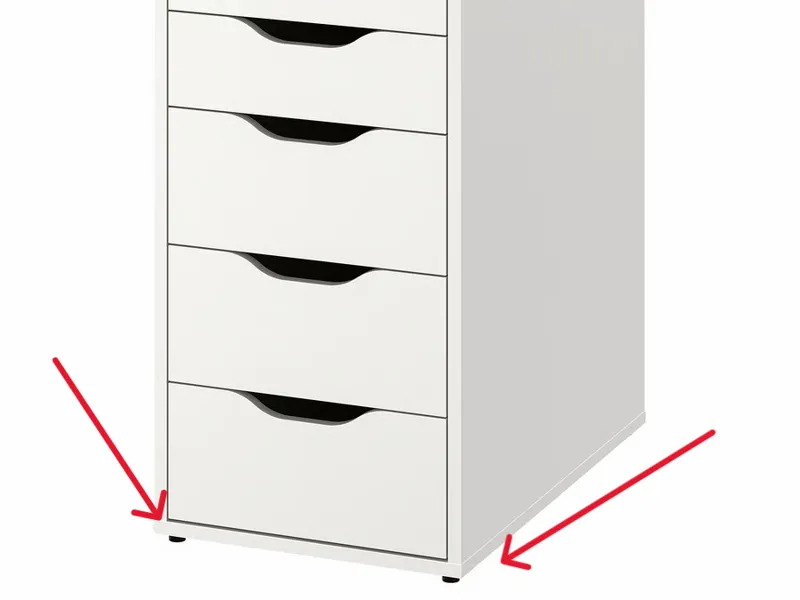 Ikea Alex leg spacer stand