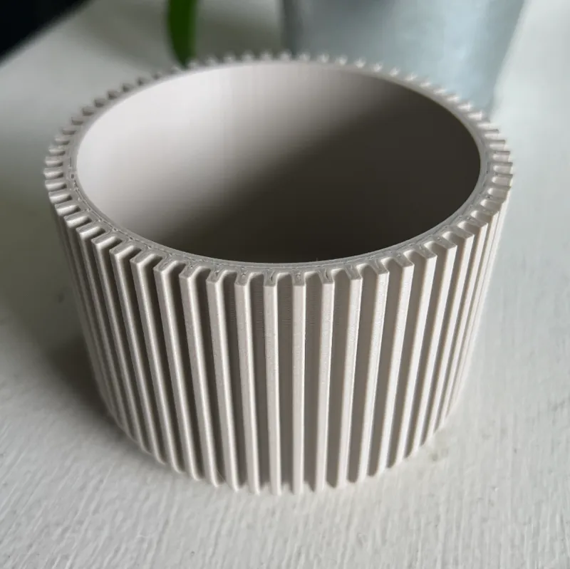 Ribbed Vase