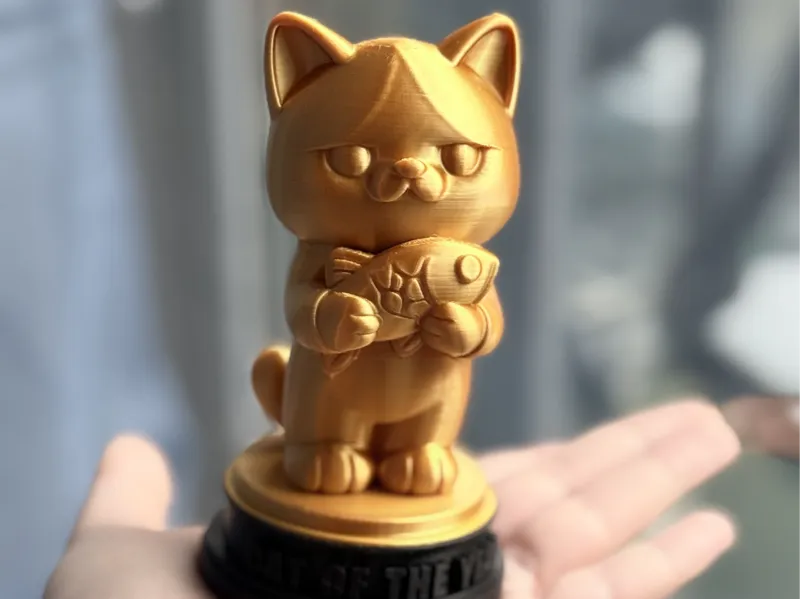 Cat Award figurine