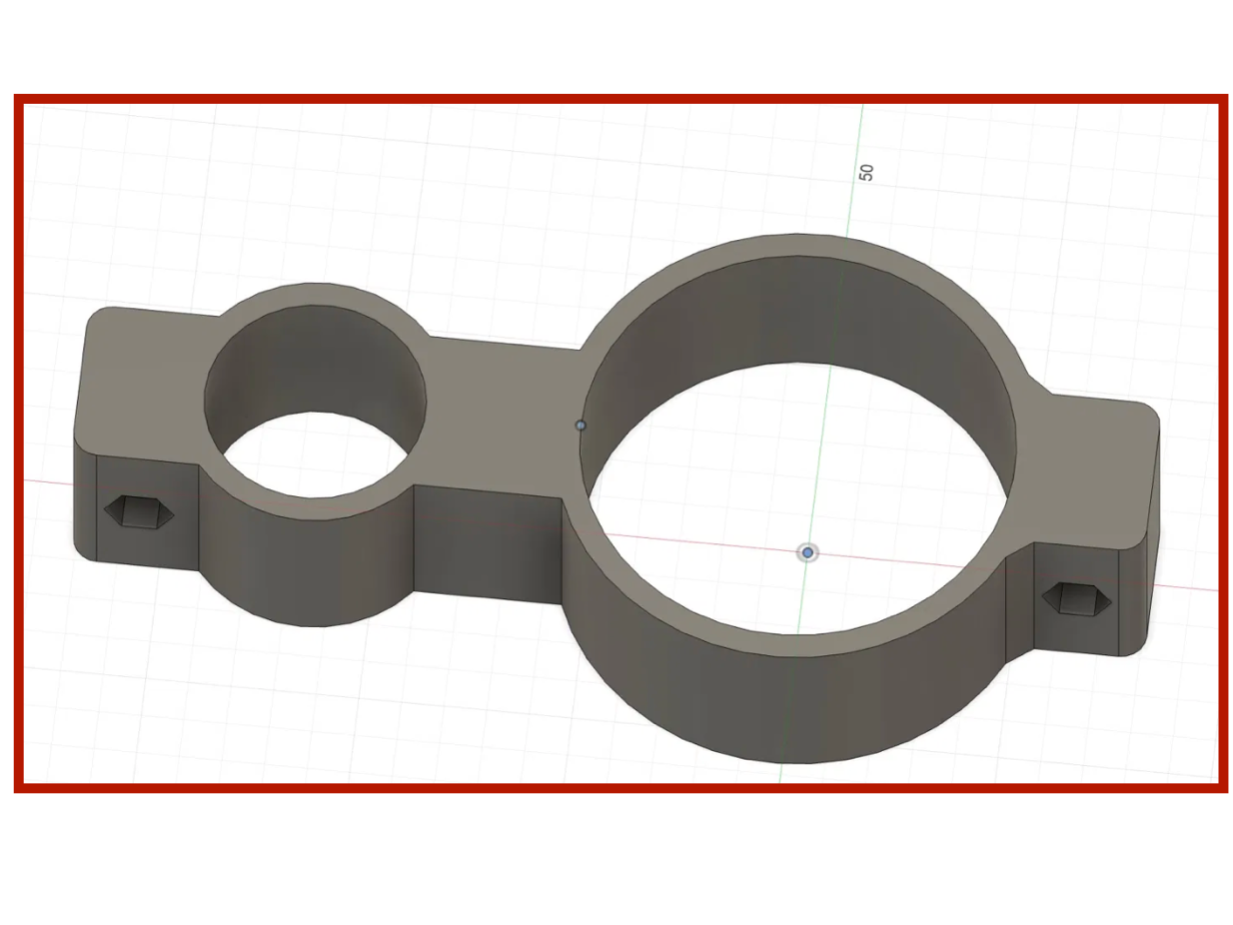 Shock Reservoir Clamp for Motorcycle