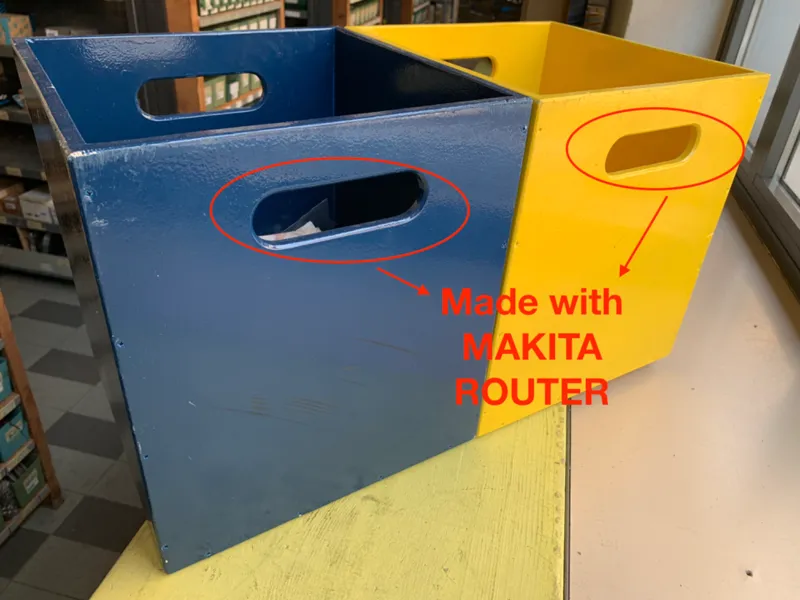Handle template 4 rubbish bin Makita Router DRT50