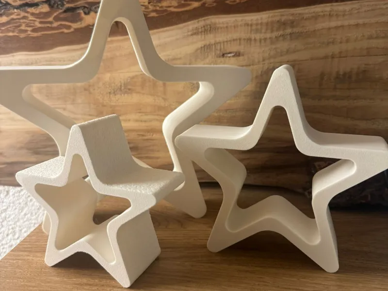 Modern Minimalist Christmas Star Decor Set 