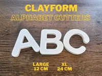 ClayForm letters - Large