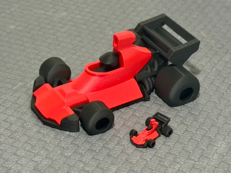 Micro deformed F1 car ("heat: pedal to the metal")