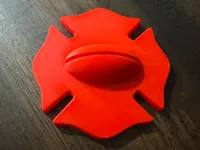 Présentoir de bureau pour écusson de casque de pompier — photo 1