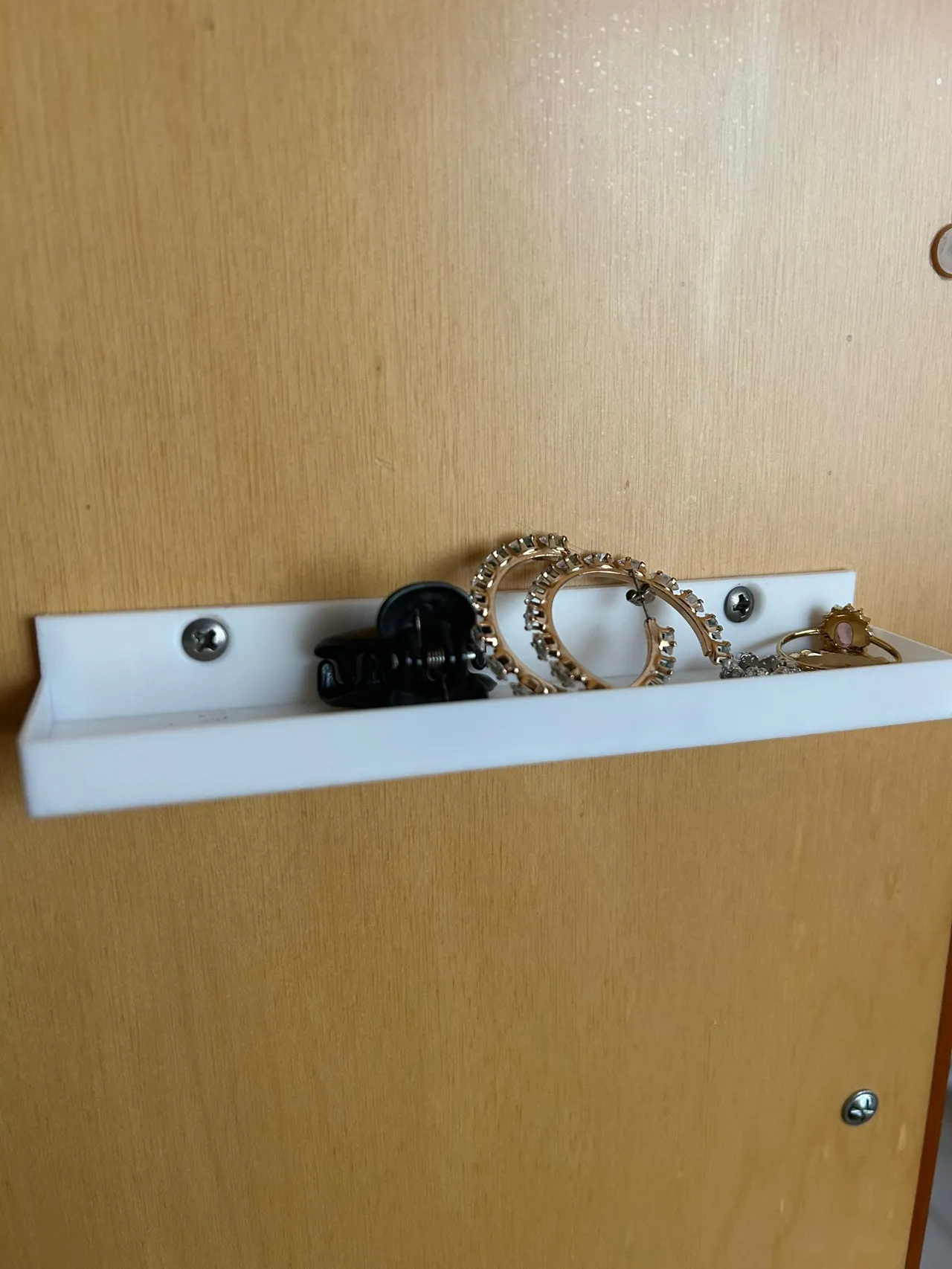 Wall-Mounted Jewelry & Earring Organizer view 2