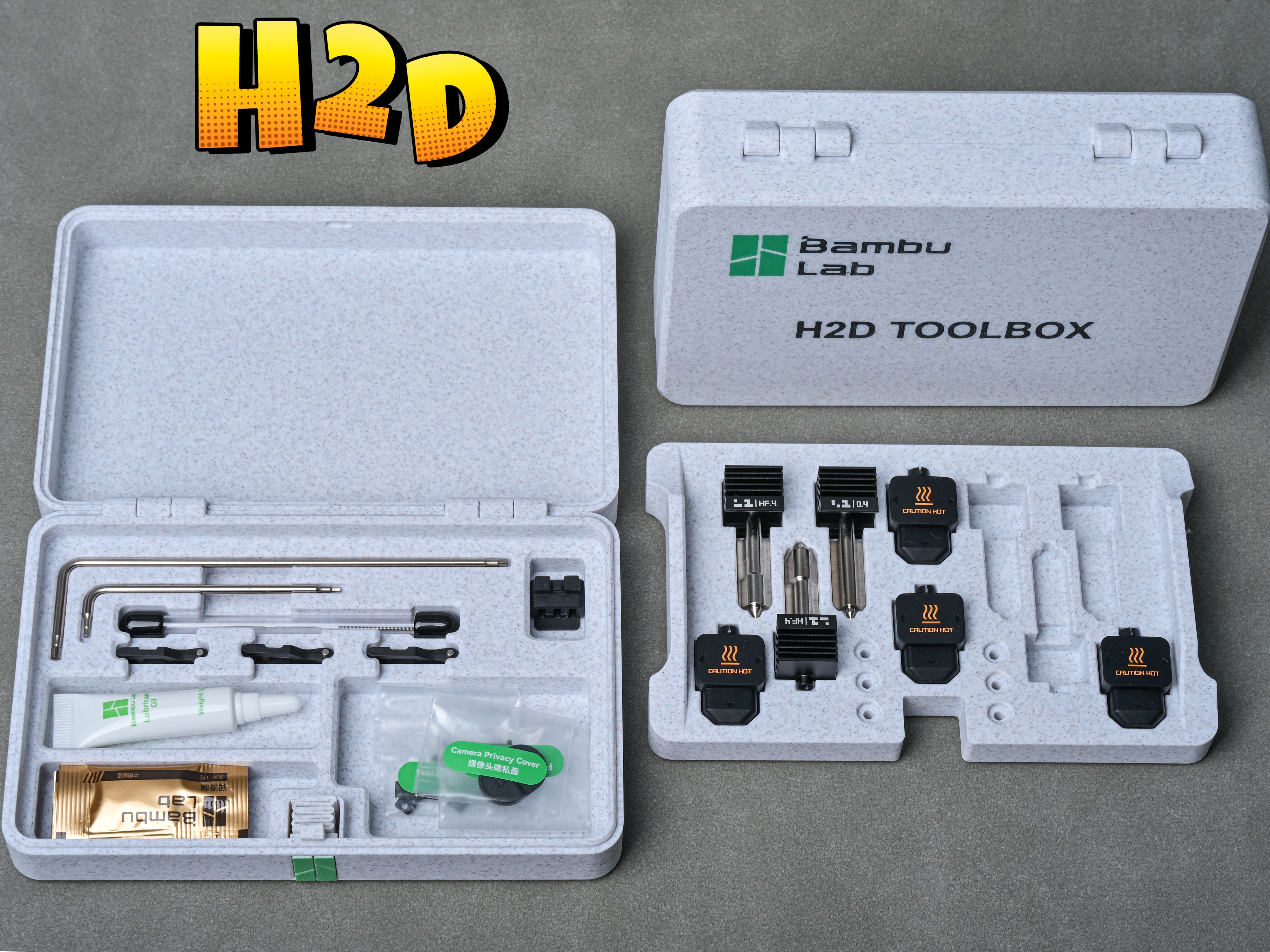 Miniatura 1 do modelo 3D 拓竹H2D（H2S）双层锁扣工具盒（无五金一体）