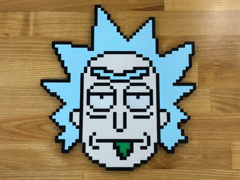 Rick Sanchez Pixel Art