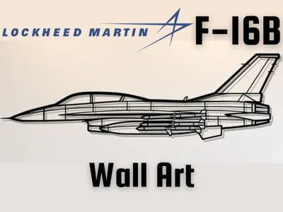 Lockheed Martin F-16B Fighting Falcon Wall Art