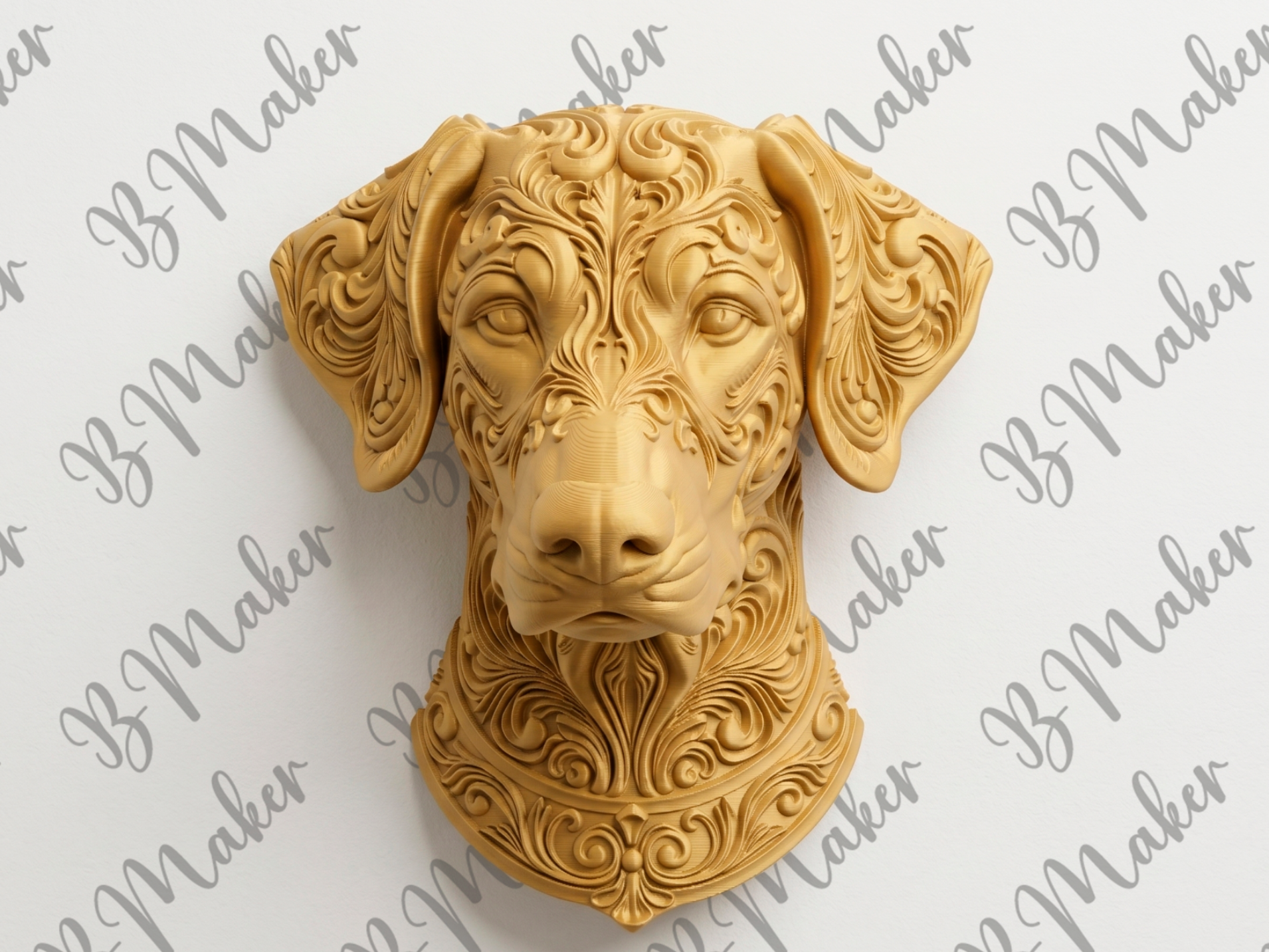 Doberman orejas largas - Arte de pared