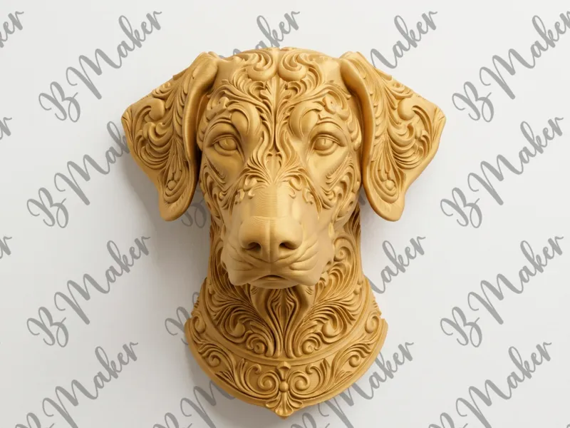 Doberman orejas largas - Arte de pared
