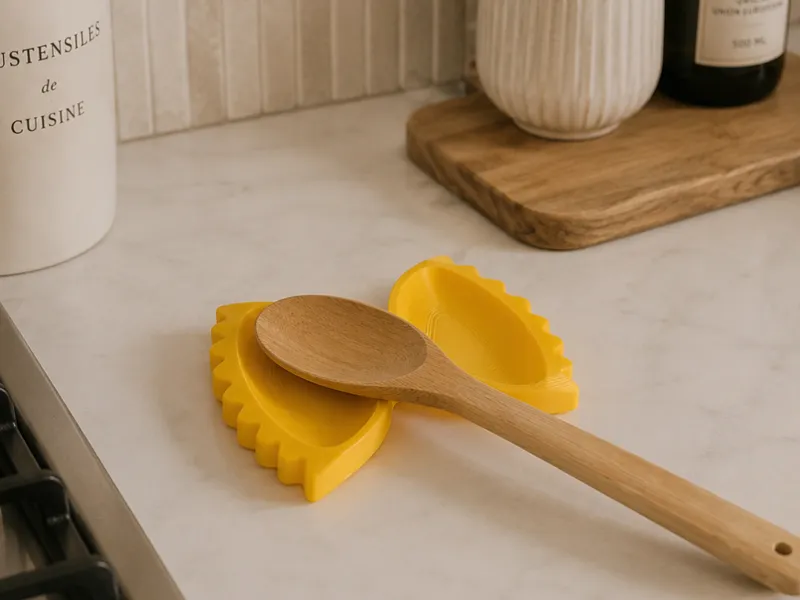 Modern Farfalle Spoon Rest – Decorative Holder 