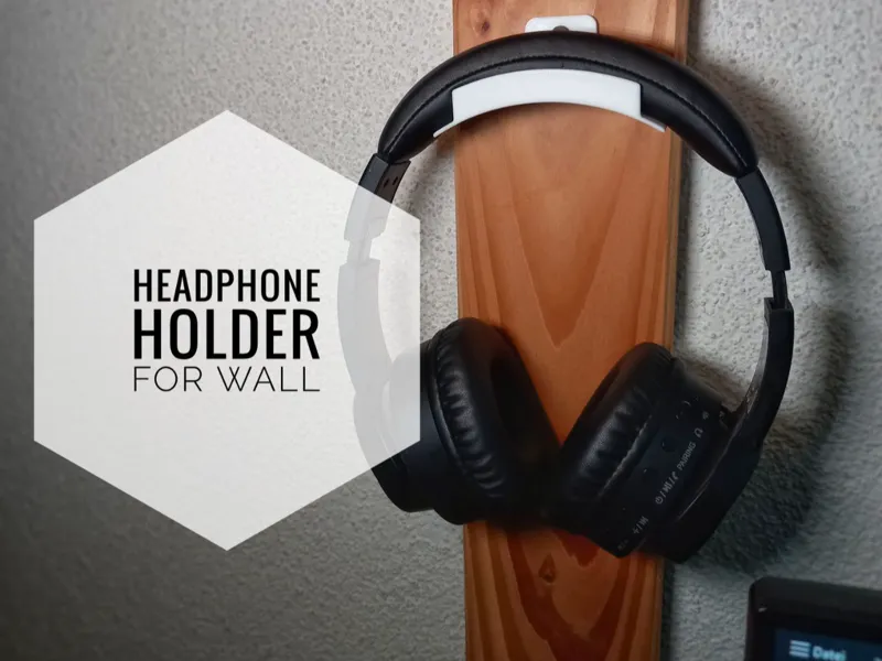 Headphone holder - to screw onto the wall