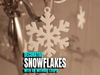 Snowflake ornament set