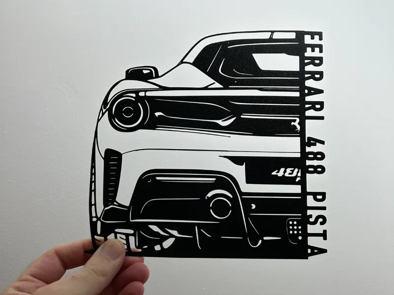 FERRARI 488 PISTA - no ams - wallart