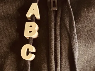 Alphabet Drawstring Charms 