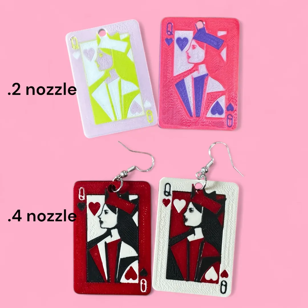 Queenie Hearts Cards Valentines Earrings view 2