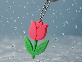 portachiavi tulipano