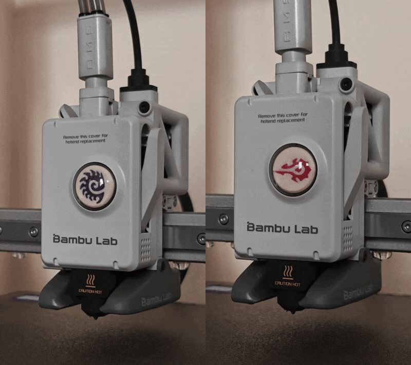 Starcraft - Warcraft symbols extruder wheel
